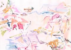Brett Design Pink Hills Mural Wallpaper  - 2705306