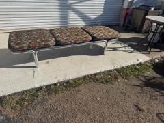Brian Kane Midcentury 1970s Three Seat Sofa in Tubular Chrome Brian Kane for Metropolitan - 4541221