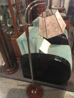 Bridge Floor Lamp with Mica shade in the style of Deskey or Rhode - 424390