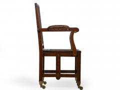 British Campaign Mahogany Knock Down Antique Armchair Johnstone Jeanes - 4497104