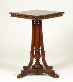 British Colonial Padouk Wood Side Table c 1820 - 3331342