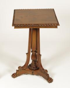 British Colonial Padouk Wood Side Table c 1820 - 3331343