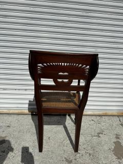 British Colonial Style Cane Seat Armchair - 4397956