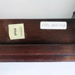 British Colonial Style Coffee Table with Inset Bronze Christies Auction Label - 3528380