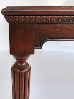 British Colonial Style Coffee Table with Inset Bronze Christies Auction Label - 3528381