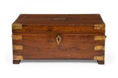 British Colonial Teak and Brass Hinged Top Box - 4668022