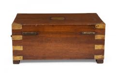 British Colonial Teak and Brass Hinged Top Box - 4668024