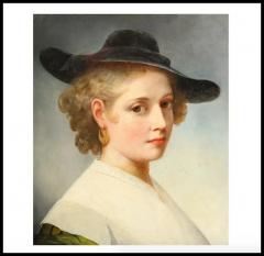 British School C 1840 An Exceptional Quality Portrait Lady in Green  - 3880559