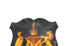 British Shield Form Coat Of Arms Of Benjamin Disraeli Nothing is Difficult  - 4140065
