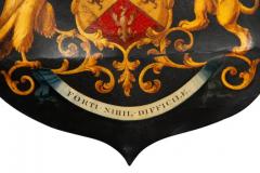 British Shield Form Coat Of Arms Of Benjamin Disraeli Nothing is Difficult  - 4140066