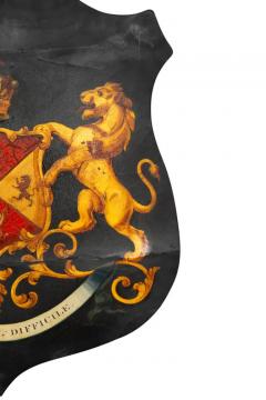 British Shield Form Coat Of Arms Of Benjamin Disraeli Nothing is Difficult  - 4140068