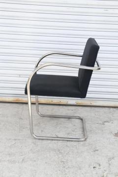 Brno Black Fabric Tubular Dining Chairs by Knoll Set of 2 - 4107369