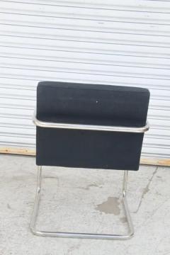 Brno Black Fabric Tubular Dining Chairs by Knoll Set of 2 - 4107373