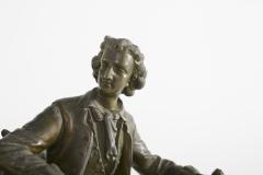 Bronze Ansonia The Composer Figural Mantel Clock - 2107507