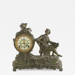 Bronze Ansonia The Composer Figural Mantel Clock - 2109303