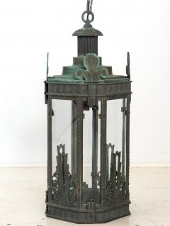 Bronze Art Deco Lantern Circa 1920 30s - 4435640