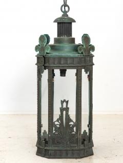 Bronze Art Deco Lantern Circa 1920 30s - 4435641