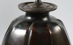 Bronze Asian Crane Lamp - 1240459