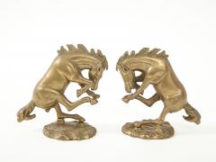 Bronze Bucking Broncos Figures Bookends - 2614863