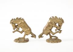 Bronze Bucking Broncos Figures Bookends - 2614868