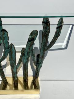 Bronze Cactus Console Table - 3014462