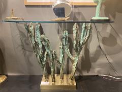 Bronze Cactus Console Table - 3014469