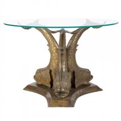 Bronze Dolphin Coffee Table - 3564148