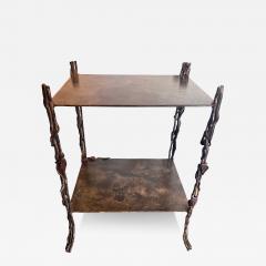 Bronze Faux Bois Table - 3527776