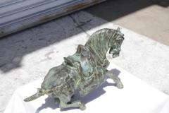 Bronze Horse Statue Vintage Asian Horse Statue - 4150814