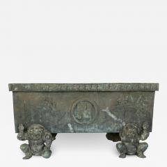 Bronze Japanese Censer Supported by Four Bronze Oni Japan 19th Century  - 2812813