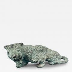 Bronze Leopard with Spots and Patina - 4526809