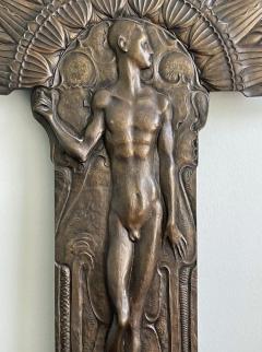 Bronze Male Nude with Aureole  - 4311216