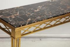 Bronze Marble top Console in the Art Deco Manner - 2066421