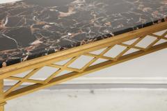Bronze Marble top Console in the Art Deco Manner - 2066423