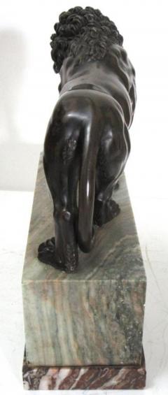 Bronze Medici Lion Statue on a Marble Plinth - 686683