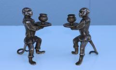 Bronze Monkey Candle Holders - 3055988