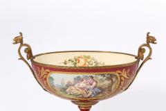 Bronze Mounted Sevres Porcelain Footed Centerpiece - 1563640