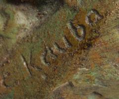 Bronze Patinaed Native American Figure - 4519864