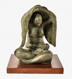 Bronze Sculpture of Mother and Child Jose Kuri Brena Mexican 1914 2004  - 4734892