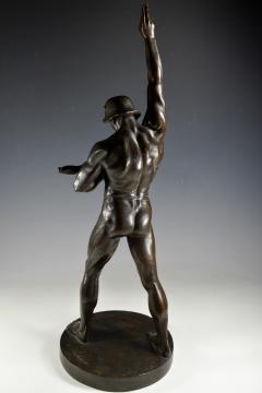 Bronze Sculpture of a Soldiers Pledge of Allegiance Social Realism World War 1 - 4077199