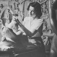 Bronze Side Table by Margaret Brassler Kane - 4485555