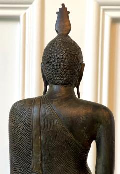 Bronze Standing Buddha Statue on Pedestal Sri Lanka - 2350165