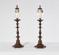 Bronze Table Lamps with Hexagonal Bases - 4590983