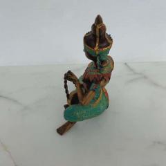 Bronze Thai Sculpture of Musician Playing Drum - 2563489