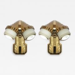 Bronze Train Wall Sconces Early 20th Century - 3402192