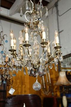 Bronze and Crystal Chandelier - 2954070