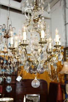 Bronze and Crystal Chandelier - 2954071
