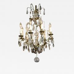 Bronze and Crystal Chandelier - 2957097