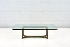 Bronze and Glass Sculptural Coffee Table Style of Pace 1960 - 2529678