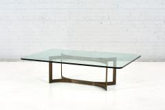 Bronze and Glass Sculptural Coffee Table Style of Pace 1960 - 2529679